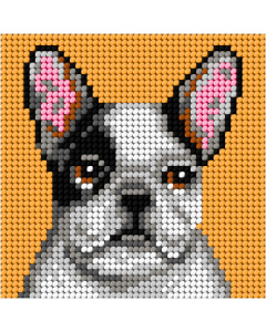 Orchidea 6764 Borduurpakket My First Embroidery Bulldog 10,5x10,5cm - STUK