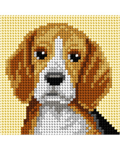 Orchidea 6765 Borduurpakket My First Embroidery Basset 10,5x10,5cm - STUK