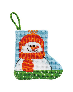 Permin 01-2244 Borduurpakket Sneeuwpop 7x7cm - STUK