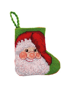 Permin 01-2245 Borduurpakket Kerstman 7x7cm - STUK