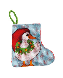 Permin 01-2246 Borduurpakket Kerstgans 7x7cm - STUK