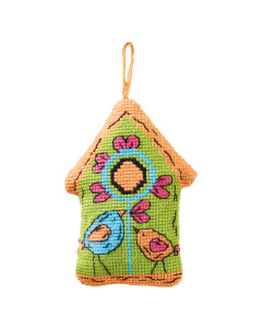 Permin 01-4100 Vogelhuisje groen 7x9cm - STUK