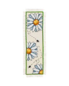 Permin 05-2390 Borduurpakket Madeliefjes 7x22cm - STUK