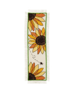Permin 05-2392 Borduurpakket Zonnebloemen 7x22cm - STUK