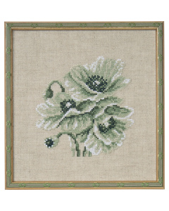 Permin 12-1158 Borduurpakket Klaprozen 18x19 cm - STUK