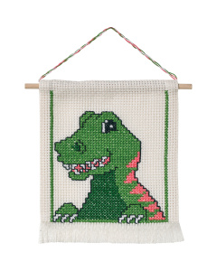 Permin 13-0381 Borduurpakket My First Kit Dinosaurus 16x18 cm - STUK