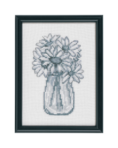 Permin 13-0415 Borduurpakket Marguerite 12x17 cm - STUK