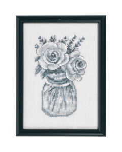 Permin 13-0416 Borduurpakket Rozen 12x17 cm - STUK