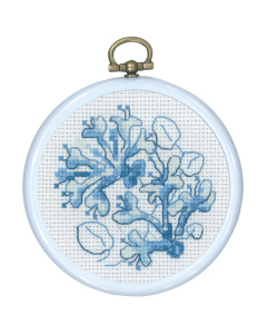 Permin 13-0846 Mini borduurpakket blauw Kaprifol - STUK