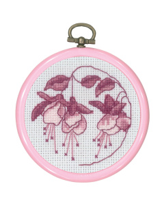 Permin 13-0847 Mini borduurpakket rose Fuchsia 8cm - STUK
