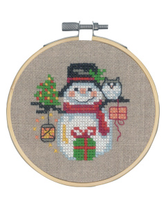 Permin 13-1285 Mini borduurpakket Sneeuwpop - STUK