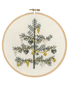 Permin 13-3204 Versierde kerstboom 18cm - STUK