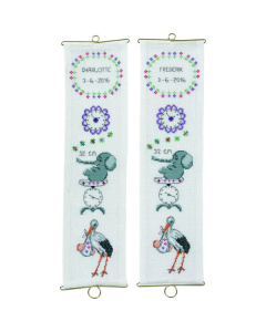 Eva Rosenstand 13-367 Borduurpakket Charlotte D + P 12x46 cm - STUK