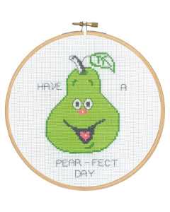 Permin 13-4155 Have a perfect day 18cm rond - STUK