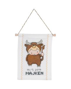 Permin 13-8814 Borduurpakket Taurus 18x25 cm - STUK