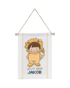 Permin 13-8817 Borduurpakket Leo 18x25 cm - STUK