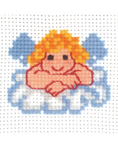 Permin 14-0203 Borduurpakket My First Kit Engel 10x10 cm - STUK