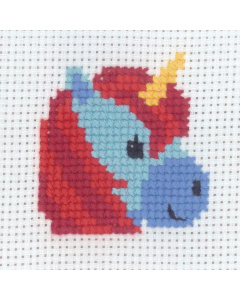 Permin 14-1141 Borduurpakket Unicorn 13x13 cm - STUK