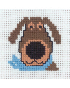Permin 14-9339 Borduurpakket Hond 8x8 cm - STUK