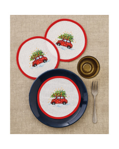 Permin 15-3201 Drie onderzetters auto 16 cm rond - STUK