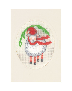 Permin 17-4291 Schaap met kaart 9x13cm - STUK