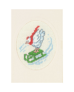 Permin 17-4293 Kip met kaart 9x13cm - STUK