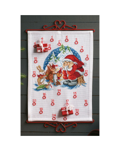 Permin 34-0541 Borduurpakket Kerstman 32x44cm - STUK