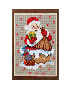 Permin 34-4210 Kerstman in de schoorsteen 80x115cm - STUK
