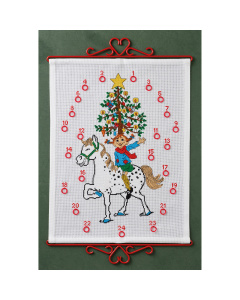 Permin 34-4599 Pippi & kerstboom 35x46cm - STUK
