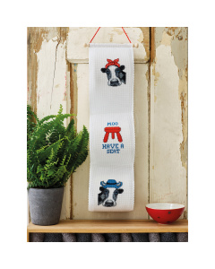 Permin 41-2324 Borduurpakket Koeien 12x60cm - STUK