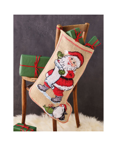 Permin 41-4216 Kerstman & pinguïn 37x60cm - STUK
