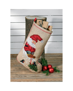 Permin 41-8270 Borduurpakket Elf & kerstboom 36x58 cm - STUK