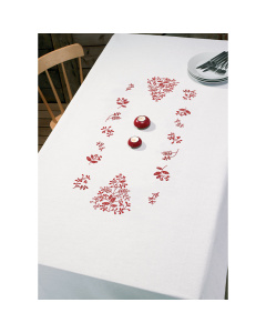 Permin 58-1600 Borduurpakket voorbedrukt Røde grene 140x250 cm - STUK