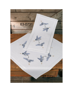 Permin 63-0731 Borduurpakket voorbedrukt Kraan 40x80 cm - STUK