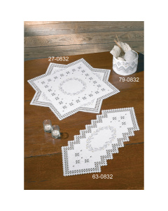 Permin 63-0832 Borduurpakket Hardanger guirlande 28x67 cm - STUK