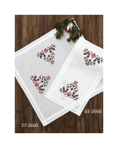 Permin 63-2660 Borduurpakket Vogels met hartjes 40x80cm - STUK