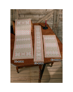 Permin 63-8644 Borduurpakket tafelloper Patroon op Linnen 28x77 cm - STUK