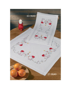 Permin 63-9640 Borduurpakket voorbedrukt Kerst 40x80 cm - STUK