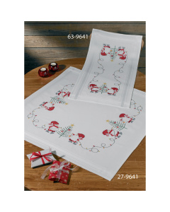 Permin 63-9641 Borduurpakket voorbedrukt Kerst 40x80 cm - STUK