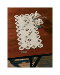 Permin 63-9793 Borduurpakket Hardanger Beige 29x67 cm - STUK