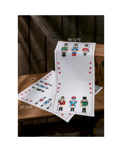 Permin 68-1270 Borduurpakket tafelloper Notenkraker 34x86 cm - STUK