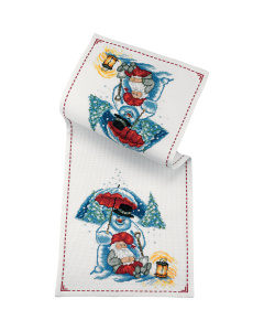 Permin 68-6566 Borduurpakket tafelloper Winter 26x64 cm - STUK