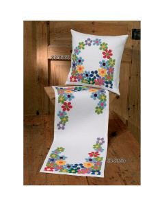 Permin 68-8360 Borduurpakket tafelloper Anemonen 35x84 cm - STUK