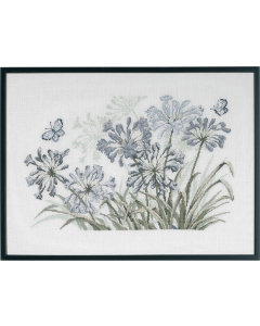 Permin 70-0450 Borduurpakket Grey Agapanthus 58x42 cm - STUK