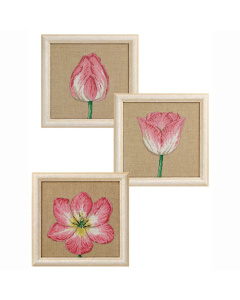 Permin 70-3360 Borduurpakket Tulp tijden 3 25x25 cm - STUK