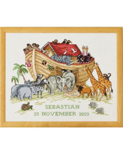 Permin 90-2327 Borduurpakket Ark van Noach 43x34cm - STUK
