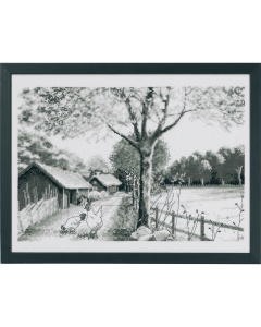 Permin 90-8803 Borduurpakket Land 40x30 cm - STUK