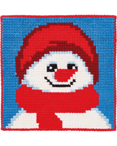 Permin 9390 Kinderpakket grote sneeuwpop 25x25cm - STUK
