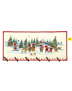 Permin 95-252 Borduurpakket adventskalender Elven in de sneeuw 40x95 cm - STUK