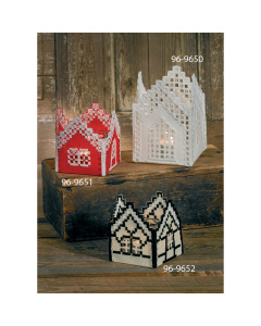 Permin 96-9650 Borduurpakket Hardanger kerk 10,5 x 10,5 x 15 cm - STUK
